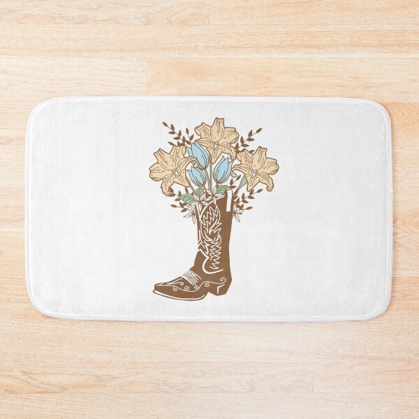 Item preview, Cowboy Boot with Flowers designed and sold by MyMaxDesign.