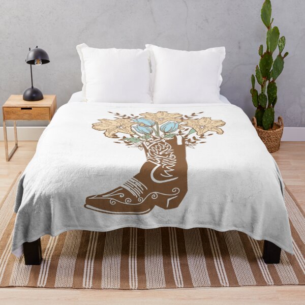Item preview, Cowboy Boot with Flowers designed and sold by MyMaxDesign.