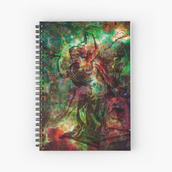 When The Stars Are Right - The Heart and Soul Nebulae in Cassiopeia Spiral Notebook