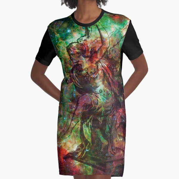 When The Stars Are Right - The Heart and Soul Nebulae in Cassiopeia Graphic T-Shirt Dress