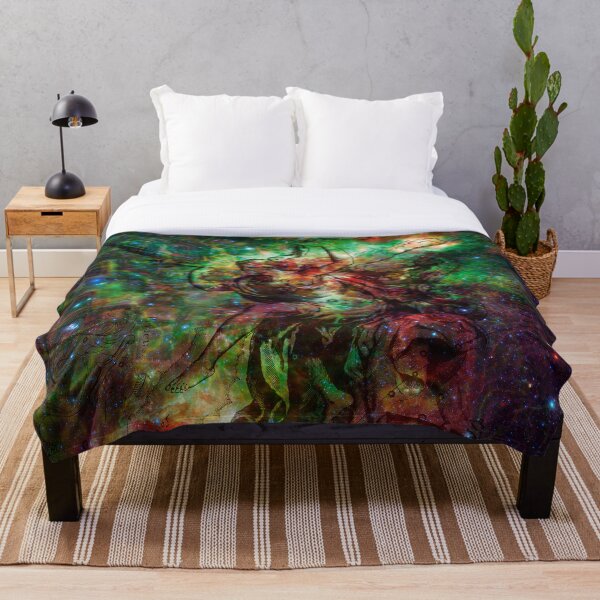 When The Stars Are Right - The Heart and Soul Nebulae in Cassiopeia Throw Blanket