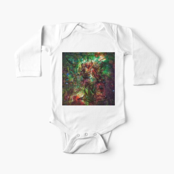 When The Stars Are Right - The Heart and Soul Nebulae in Cassiopeia Long Sleeve Baby One-Piece