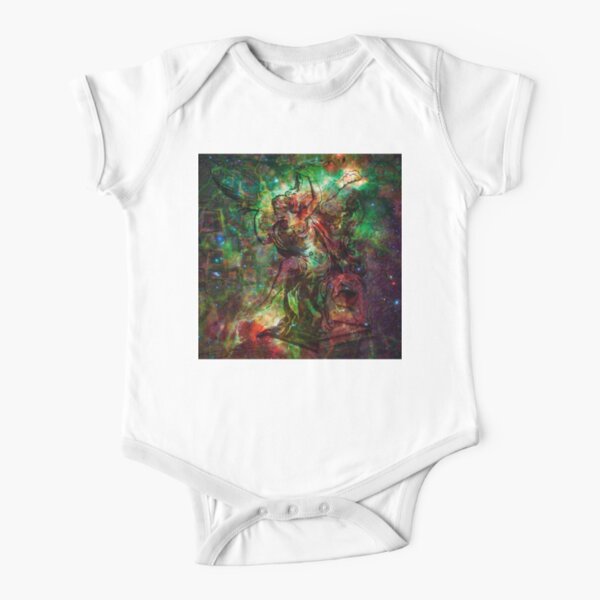 When The Stars Are Right - The Heart and Soul Nebulae in Cassiopeia Short Sleeve Baby One-Piece