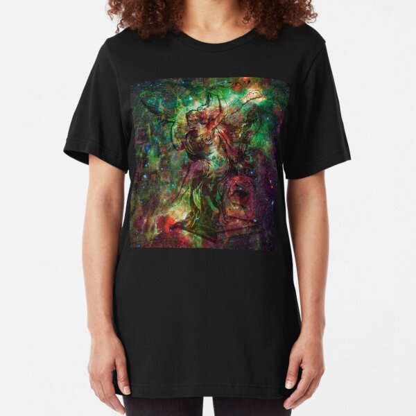 When The Stars Are Right - The Heart and Soul Nebulae in Cassiopeia Slim Fit T-Shirt