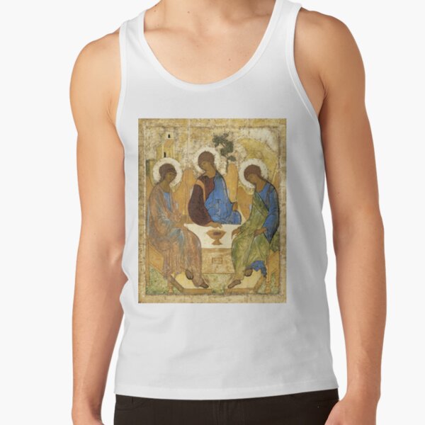 Holy Trinity, Hospitality of Abraham; by Andrei Rublev; tempera on panel; Tretyakov Gallery (Moscow) Tank Top