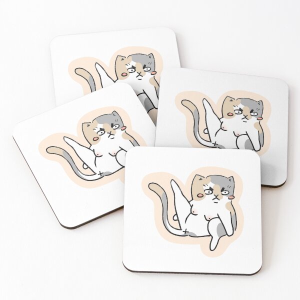Item preview, Angry Cat Butt - Pink designed and sold by Hamburgirl Art.