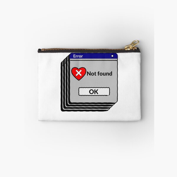 Item preview, Heart Not Found Sticker | Computer Error Illustration designed and sold by modernzen.