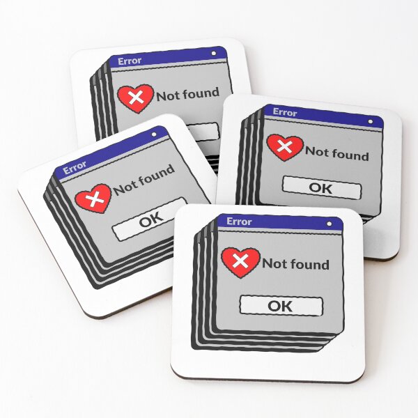 Item preview, Heart Not Found Sticker | Computer Error Illustration designed and sold by modernzen.