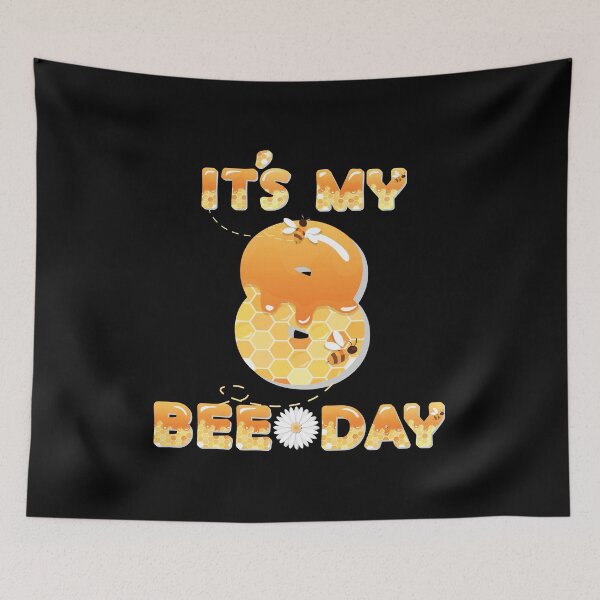 Item preview, It's My 8th Bee Day - 8 Years Old Birthday Party Girl print designed and sold by Grabitees.