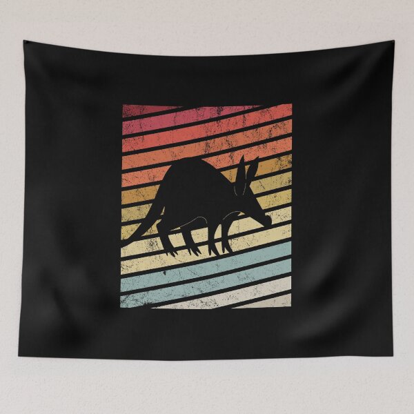 Item preview, Vintage Aardvark Lover Retro Style Silhouette Gift print designed and sold by Grabitees.