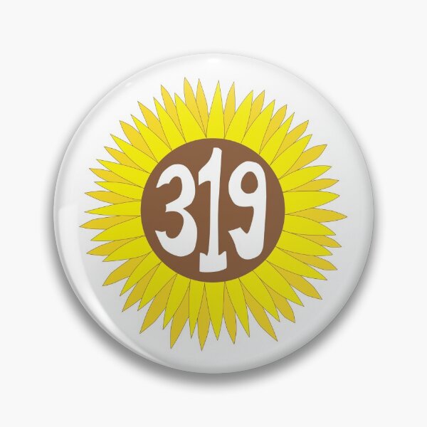 Item preview, Hand Drawn Iowa Sunflower 319 Area Code designed and sold by itsrturn.