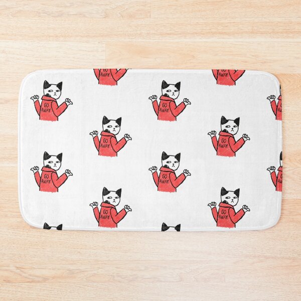 Item preview, Go Away Cat Sticker | Retro Cat Illustration designed and sold by modernzen.