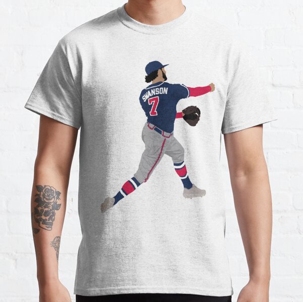 Dansby Swanson #7 Jersey Number Classic T-Shirt for Sale by StickBall