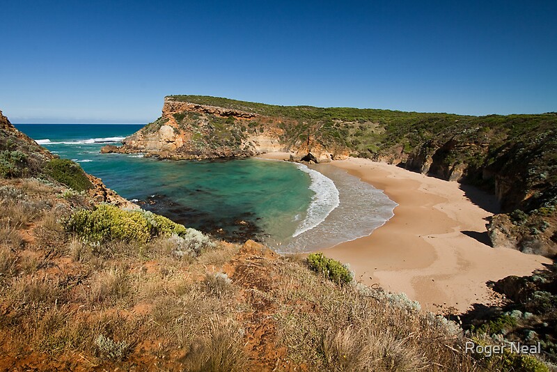 "View across the beach at Childers Cove, Victoria, Australia" Posters