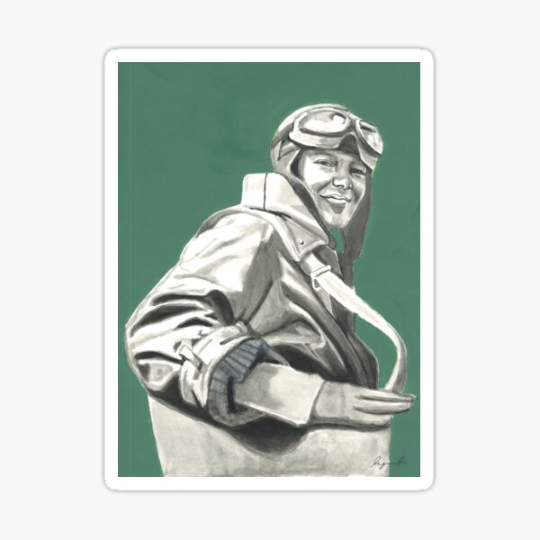 Vista previa del artículo con la obra «Amelia Earhart», diseñado y vendido por iylafeist.