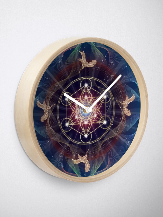 Reloj «Cubo de Metatron - Merkabah - Paz y equilibrio» de art-by-angels