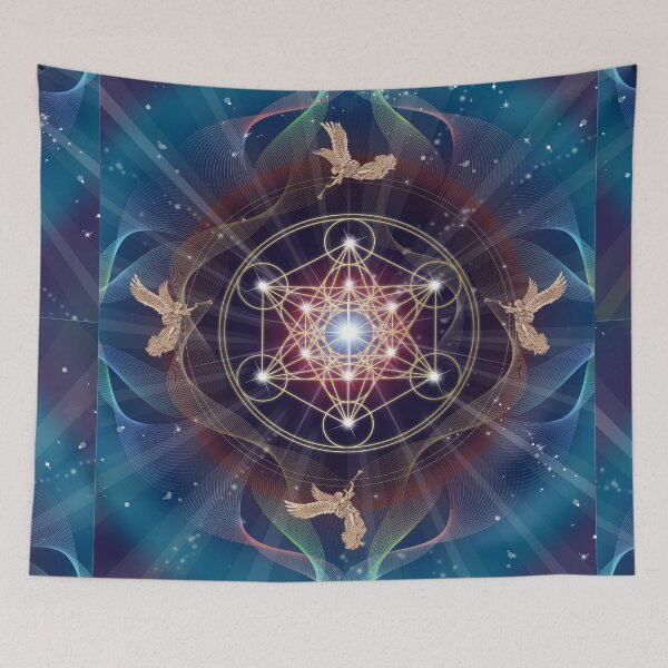Item preview, Metatron's Cube - Merkabah - Peace and Balance designed and sold by art-by-angels.