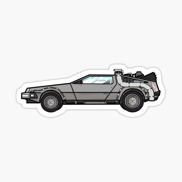 NOW IS THE FUTURE - Delorean 1985 Sticker