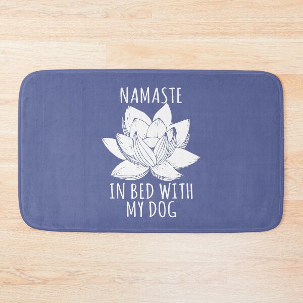 Item preview, Dogs and Yoga Funny Namaste in Bed With My Dog Lotus Flower Graphic Pet Owner Gifts designed and sold by alenaz.