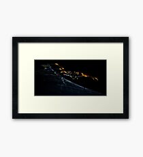 Upon its web the spider sat Framed Print
