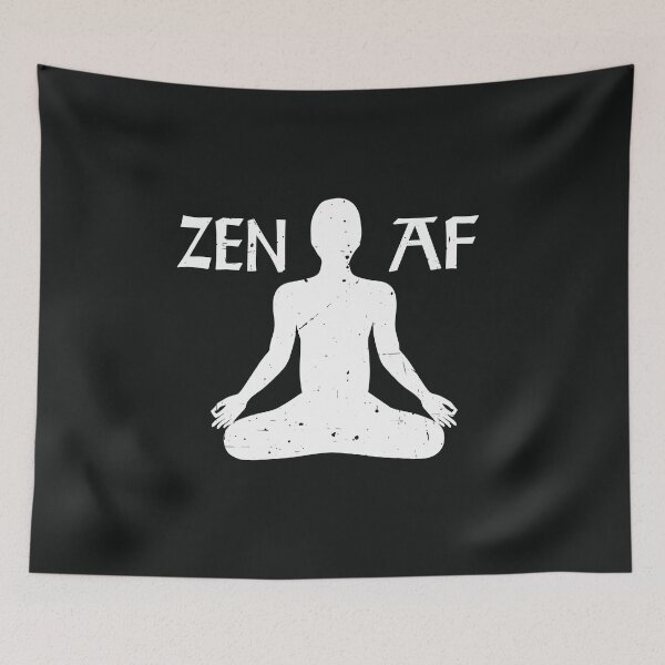 Item preview, Zen AF Funny Yoga Joke Quote for Men Women Practising Meditation in Lotus Pose designed and sold by alenaz.