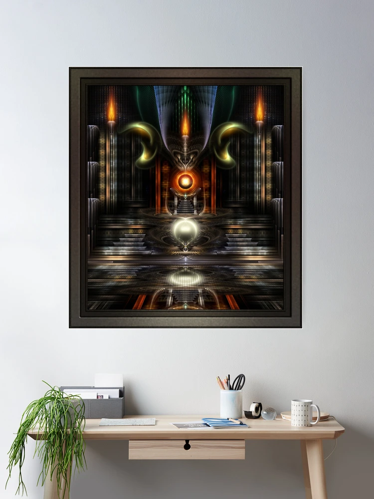 The Throne Room Fractal Art Composition by Xzendor7 Wall Decor  Poster Art Print