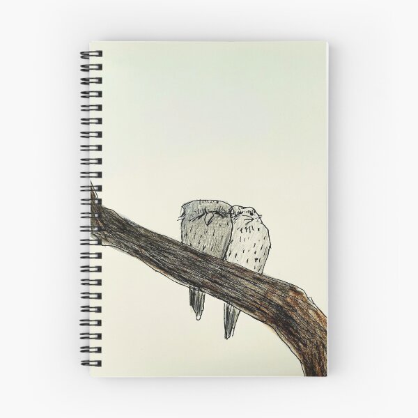 Item preview, Frogmouth Tawnies huddling designed and sold by donna malone.
