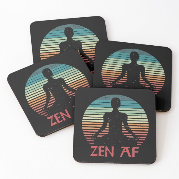 Item preview, Zen AF Vintage Meditation Funny Yoga Quote for Men Women Yoga Lovers designed and sold by alenaz.
