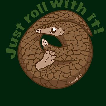 Artwork thumbnail, Just roll with it pangolin by Lauren Ayres