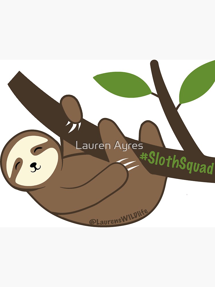Thumbnail 3 of 3, Magnet, Sloth Friend designed and sold by ZookprLauren.