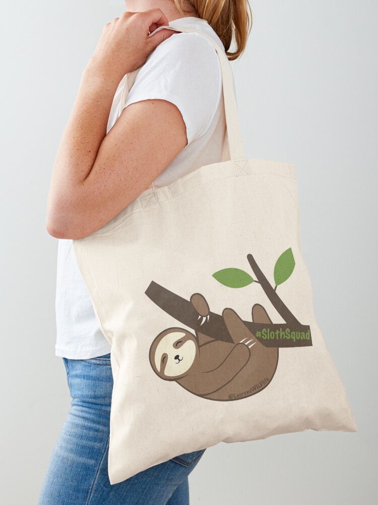Thumbnail 1 of 5, Tote Bag, Sloth Friend designed and sold by ZookprLauren.