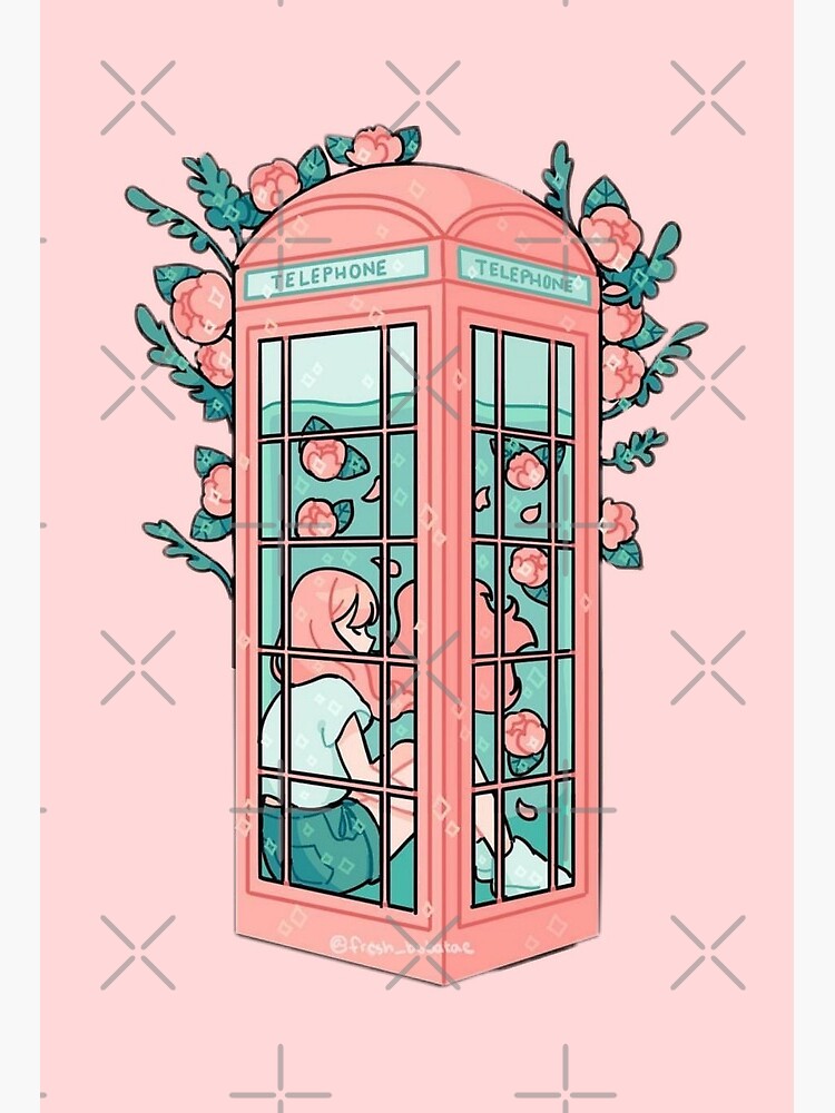 graphical typical London phone booth isolated on white background,vector  sketch Stock Vector | Adobe Stock
