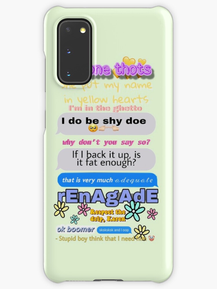 Tiktok Song Quotes Case Skin For Samsung Galaxy By Dakamu Redbubble