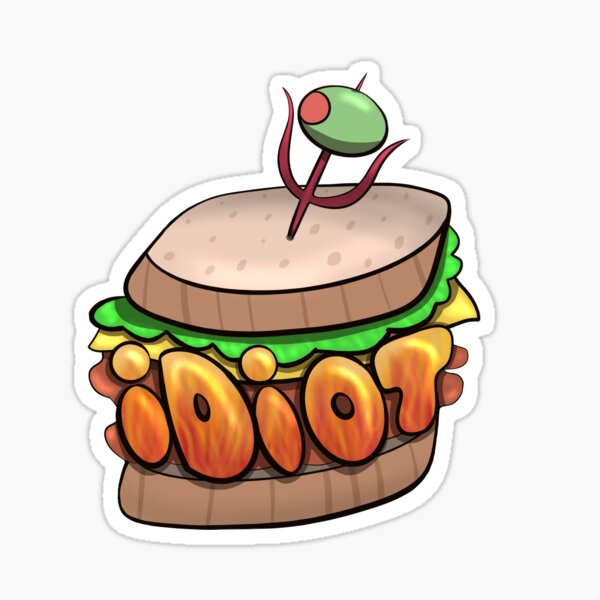 Item preview, The Idiot Sandwich designed and sold by Snoozy-Shark.