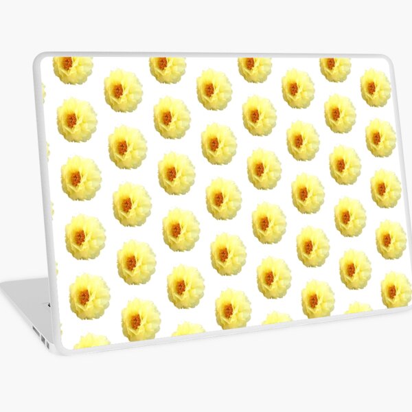 Yellow big flowers Laptop Skin