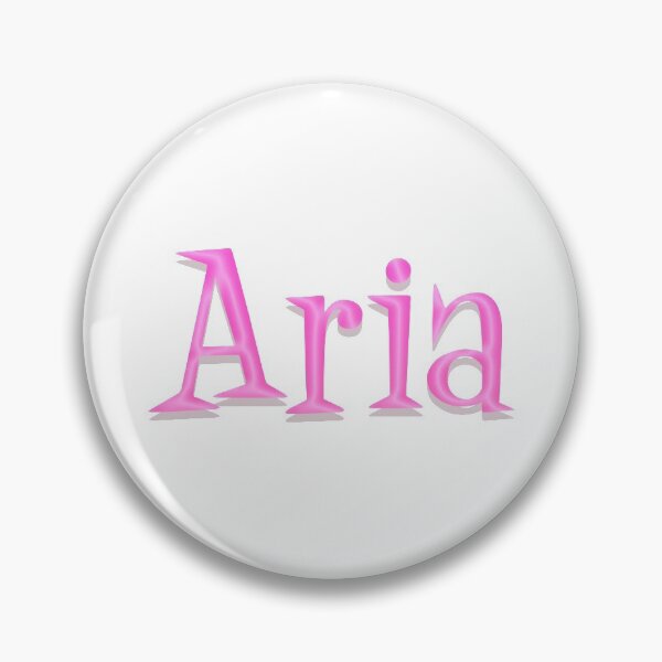 Item preview, Girl Name Aria in Pink Panther Cartoon Typo Style designed and sold by Space-Bug.