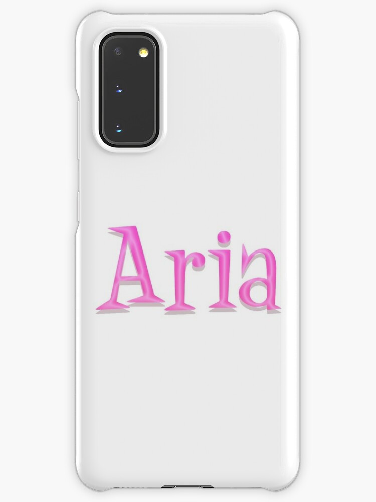 Girl Name Aria In Pink Panther Cartoon Typo Style Case Skin For Samsung Galaxy By Space Bug Redbubble