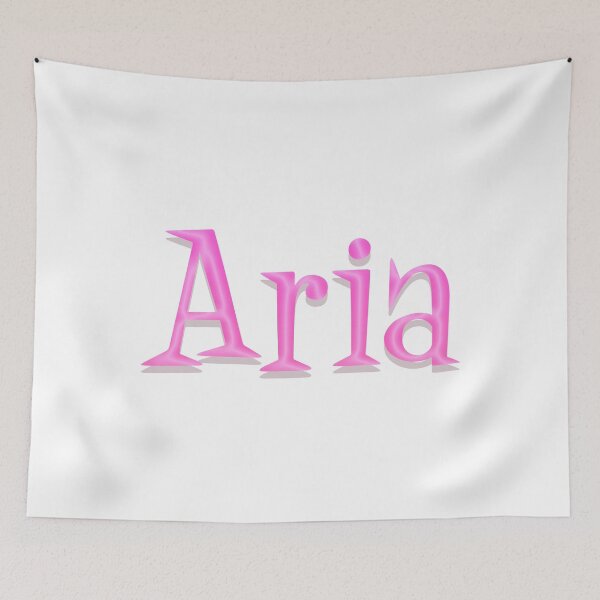 Item preview, Girl Name Aria in Pink Panther Cartoon Typo Style designed and sold by Space-Bug.