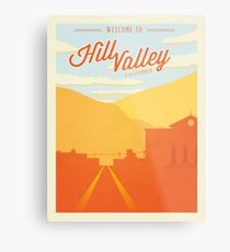 Back to the Future - Welcome To Hill Valley Metal Print