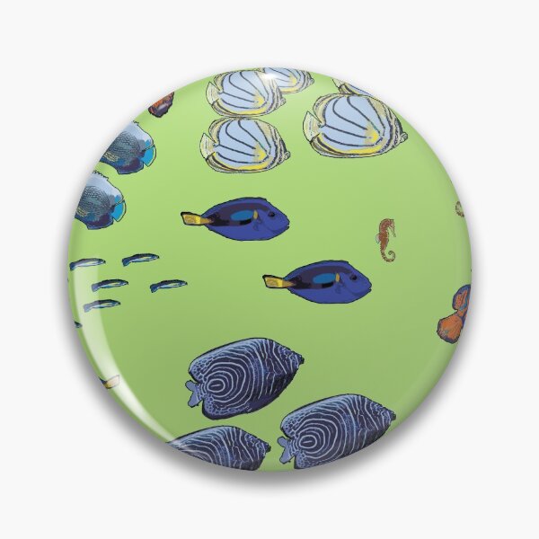 Item preview, Tropical Fish Design on green by Chrissy Wild designed and sold by ChrissyWild.