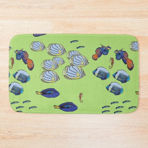 Item preview, Tropical Fish Design on green by Chrissy Wild designed and sold by ChrissyWild.