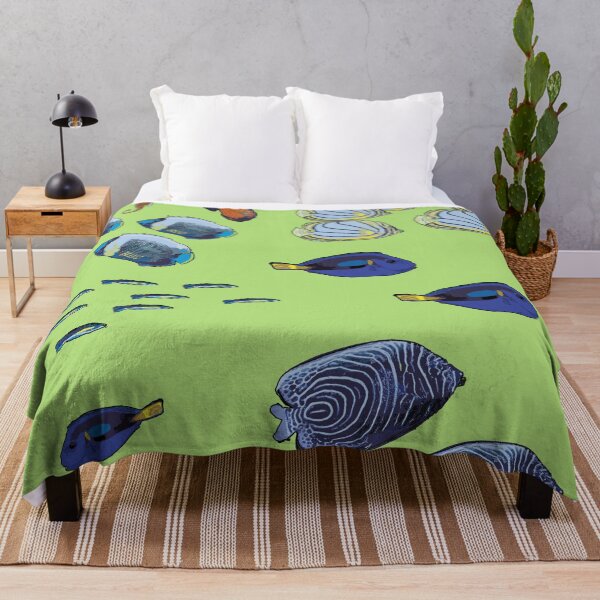 Item preview, Tropical Fish Design on green by Chrissy Wild designed and sold by ChrissyWild.