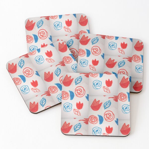 Item preview, Red an blue rose an flowers  designed and sold by Tonyasartprints.