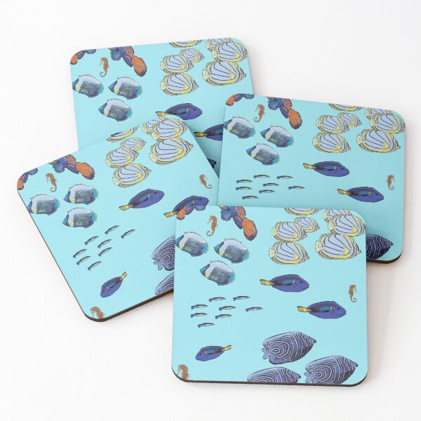 Item preview, Copy of Tropical Fish Design on blue by Chrissy Wild designed and sold by ChrissyWild.