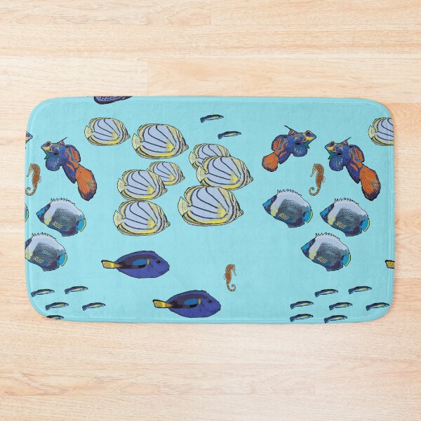 Item preview, Copy of Tropical Fish Design on blue by Chrissy Wild designed and sold by ChrissyWild.