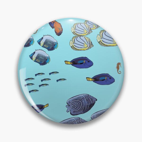 Item preview, Copy of Tropical Fish Design on blue by Chrissy Wild designed and sold by ChrissyWild.