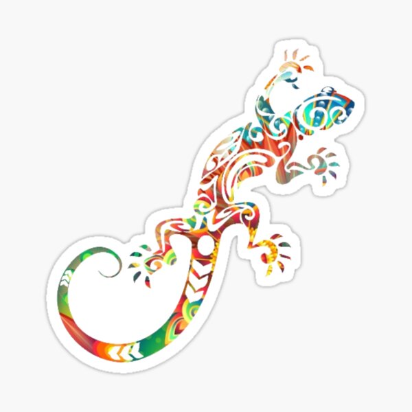 Psychedelic Lizard  Sticker