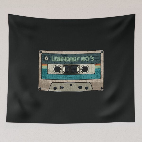 Item preview, Music Lover Legendary 80's Music Hits Vintage Cassette Graphic Grange  designed and sold by alenaz.
