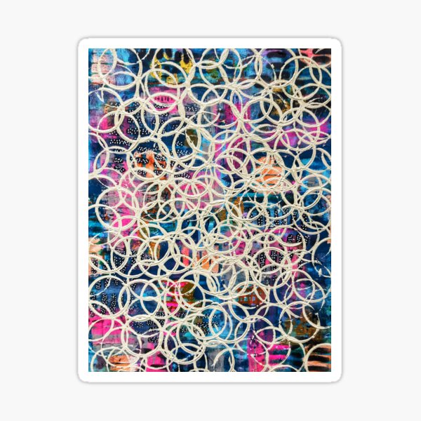 Circles and bubbles Sticker