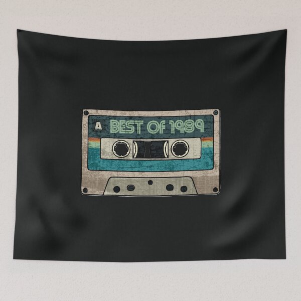 Item preview, Best of 1989 Vintage Cassette Birthday Gift for Music Lover Born in 1989 Old Tape Graphic  designed and sold by alenaz.
